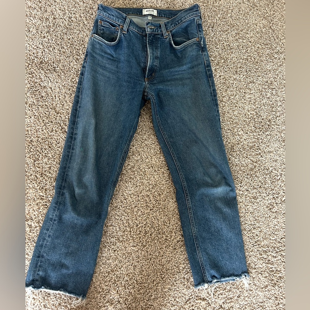 Agolde Women’s Straight Blue Jeans